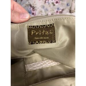 White Triple Pocket Pritzi Handbags